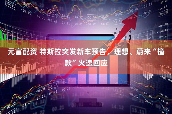 元富配资 特斯拉突发新车预告，理想、蔚来“撞款”火速回应